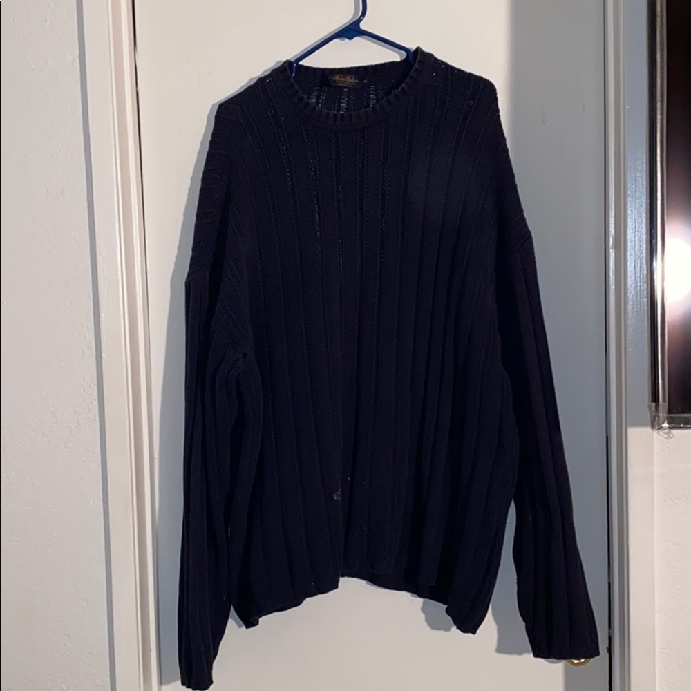 Navy Blue Knitted Sweater